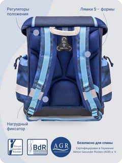 Ранец Belmil Classy Wolf Moon с наполнением (пенал, мешок для обуви) 10