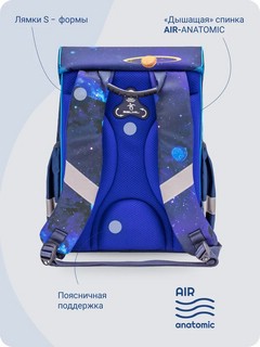 Ранец Belmil Click Spaceman с наполнением (пенал, мешок для обуви) 10