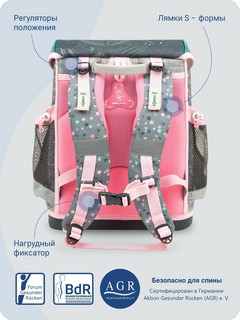 Ранец Belmil Mini Fit Shine с наполнением (пенал, мешок для обуви) 12