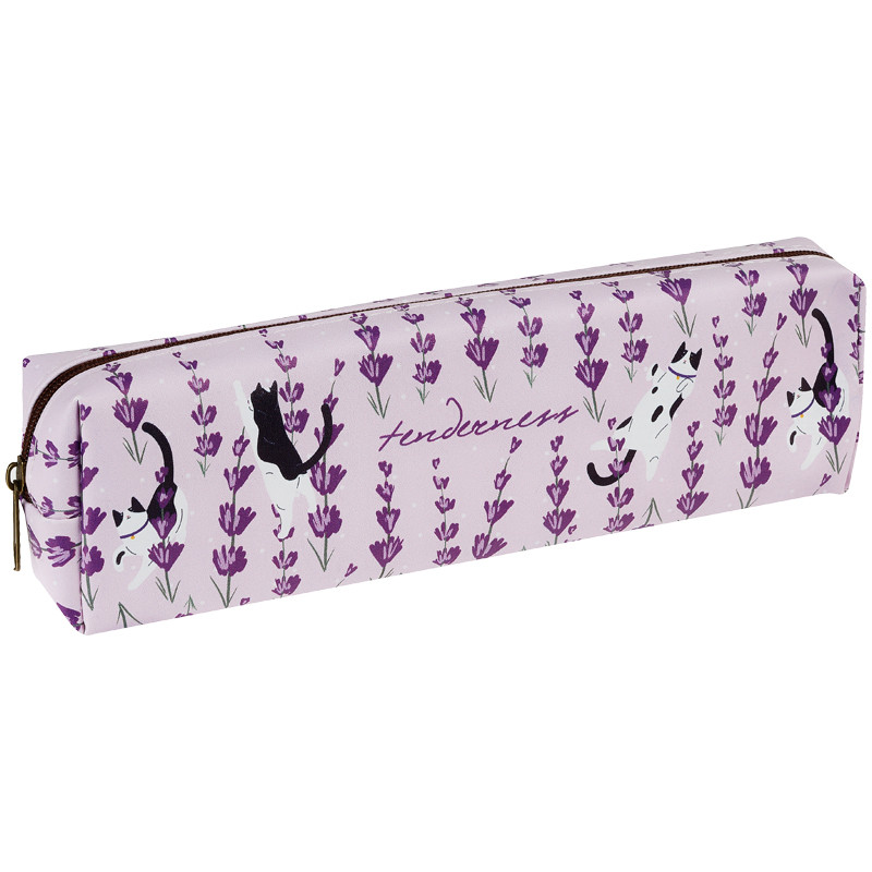 Пенал мягкий 'Lavender Tender' искусственная кожа, 20х10 см