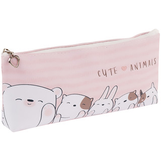 Пенал мягкий 'Animals' искусственная кожа, 20х10 см