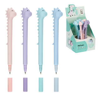 Ручка шариковая 'Cute Dinosaur' синяя, 0.7 мм, корпус ассорти...