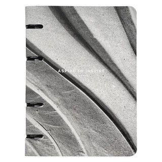 Тетрадь А5, 80 л, клетка, на кольцах, 'Sence' серый