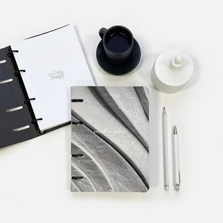 Тетрадь А5, 80 л, клетка, на кольцах, 'Sence' серый 2