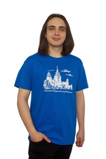 Футболка с видом главного здания МГУ имени М.В. Ломоносова