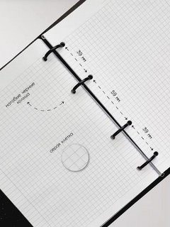 Тетрадь А5 на кольцах, 120 л, клетка, 'Notes' белый/розовый 5