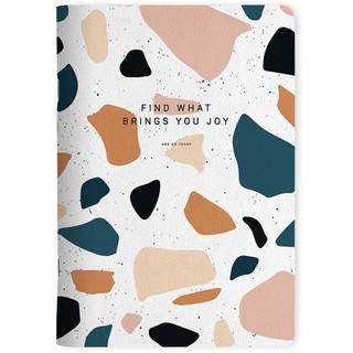 Тетрадь А5, 48 л, клетка, на скрепке, 'Terrazzo' артикул N3611