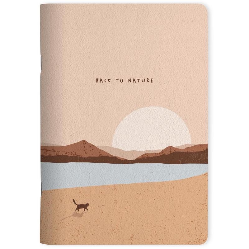 Тетрадь А5, 48 л, клетка, мягкая обложка, скрепка, 'Mountains'