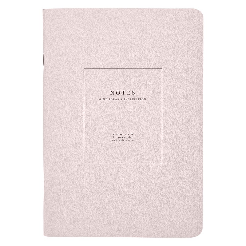 Тетрадь А5, 40 л, клетка, мягкий переплет, скрепка, 'Notes', розовый
