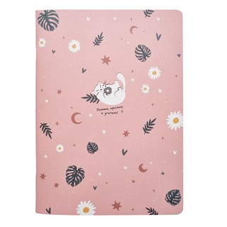 Тетрадь А4, 40 л, клетка, скрепка, мягкий переплет 'Mur-Mur' розовый 1