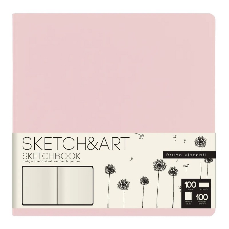 Скетчбук Sketch&Art Zefir, А6+, 100 л, мягкий переплет, зефирный розовый - купить бумагу по низким ценам с доставкой