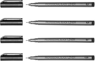 Набор линеров тонких Sketch&Art, черные, 4 штуки 2