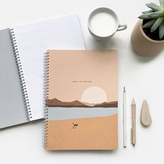 Тетрадь А4, 96 л, клетка, мягкая обложка, на спирали, 'Mountains' 3