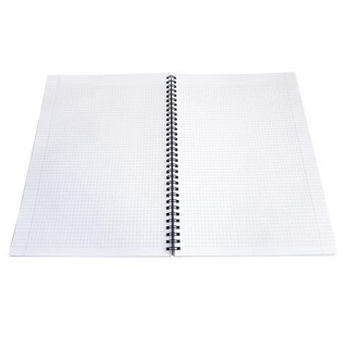 Тетрадь А4, 96 л, клетка, мягкая обложка, на спирали, 'Notes' серый 3