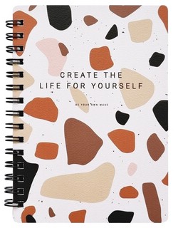 Блокнот 'Terrazzo' для записей А6, 80 л, клетка, на пружине 1