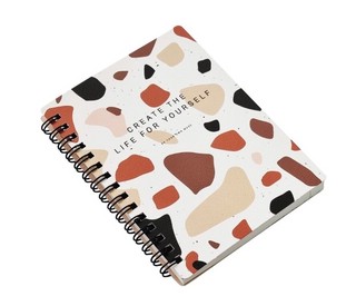 Блокнот 'Terrazzo' для записей А6, 80 л, клетка, на пружине 2