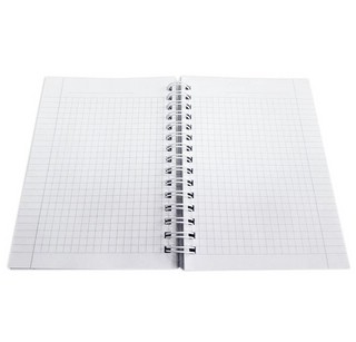 Блокнот 'Pretty' белый, А6, 120 л, клетка, мягкий переплет, спираль 3