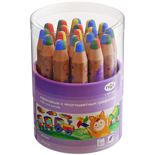 Карандаш с многоцветным грифелем 'Малыш' утолщенный, заточен 2
