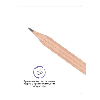 Карандаш ч/г 'Старый мастер', 3H, заточен. Цена за 1 шт. 7