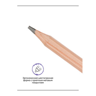 Карандаш ч/г 'Старый мастер', 5B, заточен. Цена за 1 шт. 7