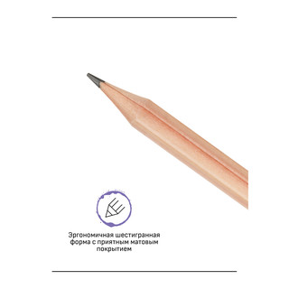 Карандаш ч/г 'Старый мастер', 5H, заточен. Цена за 1 шт. 7