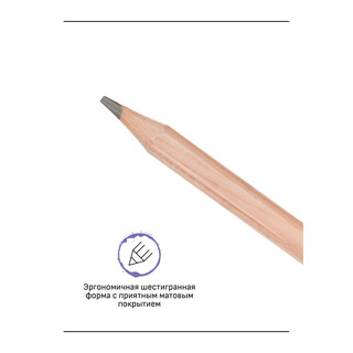 Карандаш ч/г 'Старый мастер', 6B, заточен. Цена за 1 шт. 7