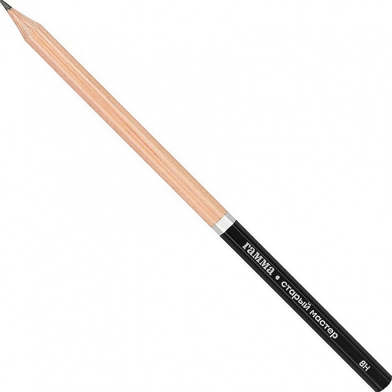 Карандаш ч/г 'Старый мастер', 8H, заточен. Цена за 1 шт.