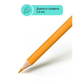 Карандаши цветные 12 цветов 'Хобби. Лесной пейзаж' заточены 4