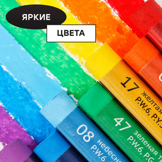 Пастель масляная 50 цветов 'Студия' картонная упаковка 7