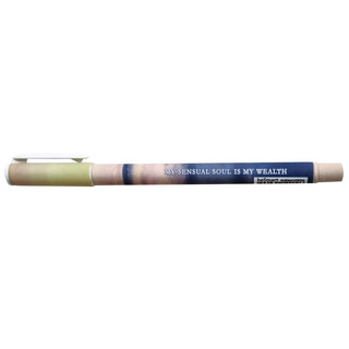 Ручка шариковая View.бежевый, 0.5 мм, синяя