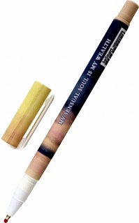 Ручка шариковая View.бежевый, 0.5 мм, синяя 2