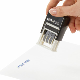 Датер-мини месяц буквами, оттиск 20х3.8 мм, синий 6