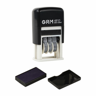 Датер-мини месяц цифрами, оттиск 20х3.8 мм синий 5