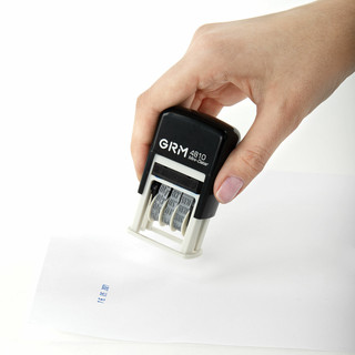 Датер-мини месяц цифрами, оттиск 20х3.8 мм синий 6