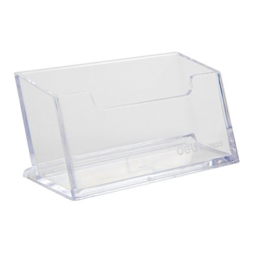 Подставка Deli для визиток, 100х38х84, прозрачный