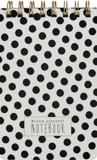 Блокнот Cute Journal. Black&White. Горошек, 100 листов, линей...