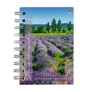 Блокнот А6, 160 л, клетка, на пружине, в ассортименте. Цена за 1 шт. 4