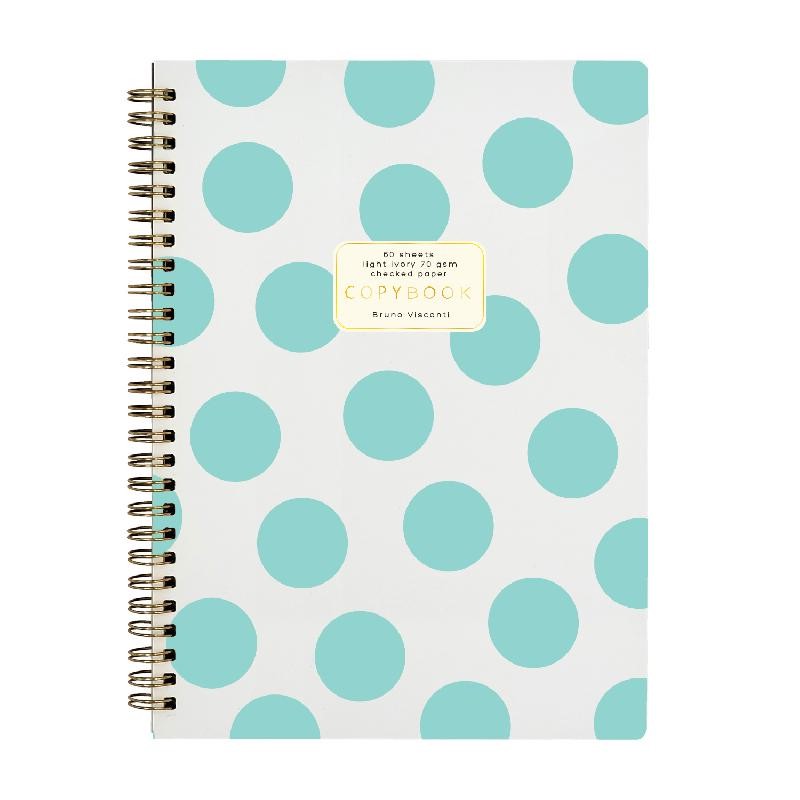 Тетрадь 'Горошек крупный мятный' B5, 60 листов, клетка