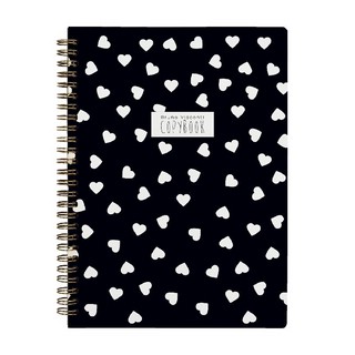 Тетрадь 'Black & White. Сердечки' B5, 60 листов, клетка