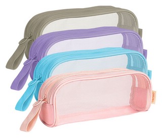 Пенал прозрачный, на молнии, в ассортименте. Цена за 1 шт.