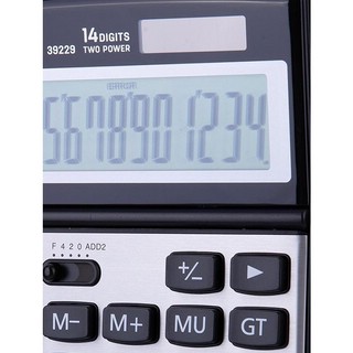 Калькулятор настольный Deli 39229 14-разрядный, серебристый 4