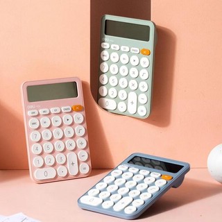 Калькулятор настольный Deli EM124 12 разрядный, розовый  9