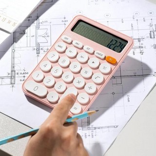 Калькулятор настольный Deli EM124 12 разрядный, розовый  6