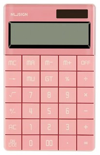 Калькулятор настольный Deli NUSIGN NS041 12-разрядный, розовый 