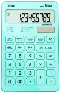 Калькулятор настольный Deli Touch, EM01531, 12-разрядный, голубой