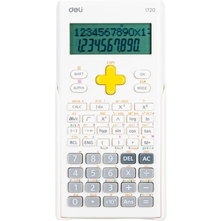 Калькулятор научный Deli E1720 12-разрядный, 300 функций, белый (подходит для ЕГЭ)