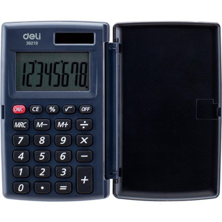 Калькулятор карманный Deli E39219 8-разрядный, серый