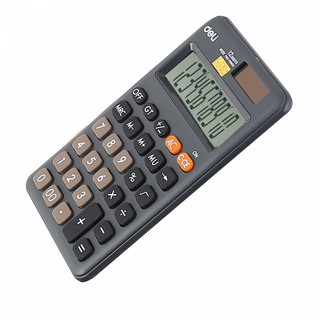Калькулятор карманный, 12 разрядов, питание двойное, 115х68х10 мм Deli EM120BLACK 2