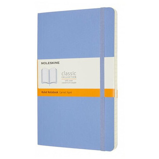 Записная книжка 'Classic Soft' Large 13х21 см, 96 л, в линейку, обложка 'голубая гортензия'