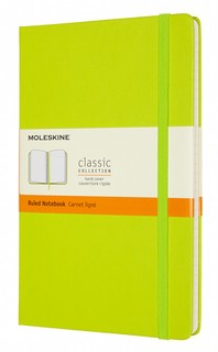 Записная книжка Moleskine Classic Large, 13х21 см, 120 листов, обложка лайм
